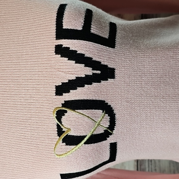 VICTORIA'S SECRET PINK LOVE KNIT LONG SLEEVE CREW NECK PULLOVER SWEATER - Picture 3 of 13